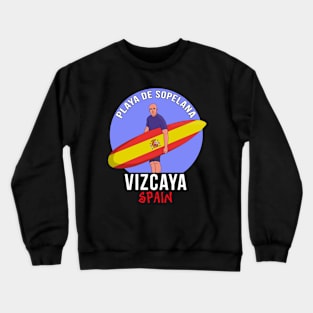 Sopelana Beach Biscay Spain Crewneck Sweatshirt